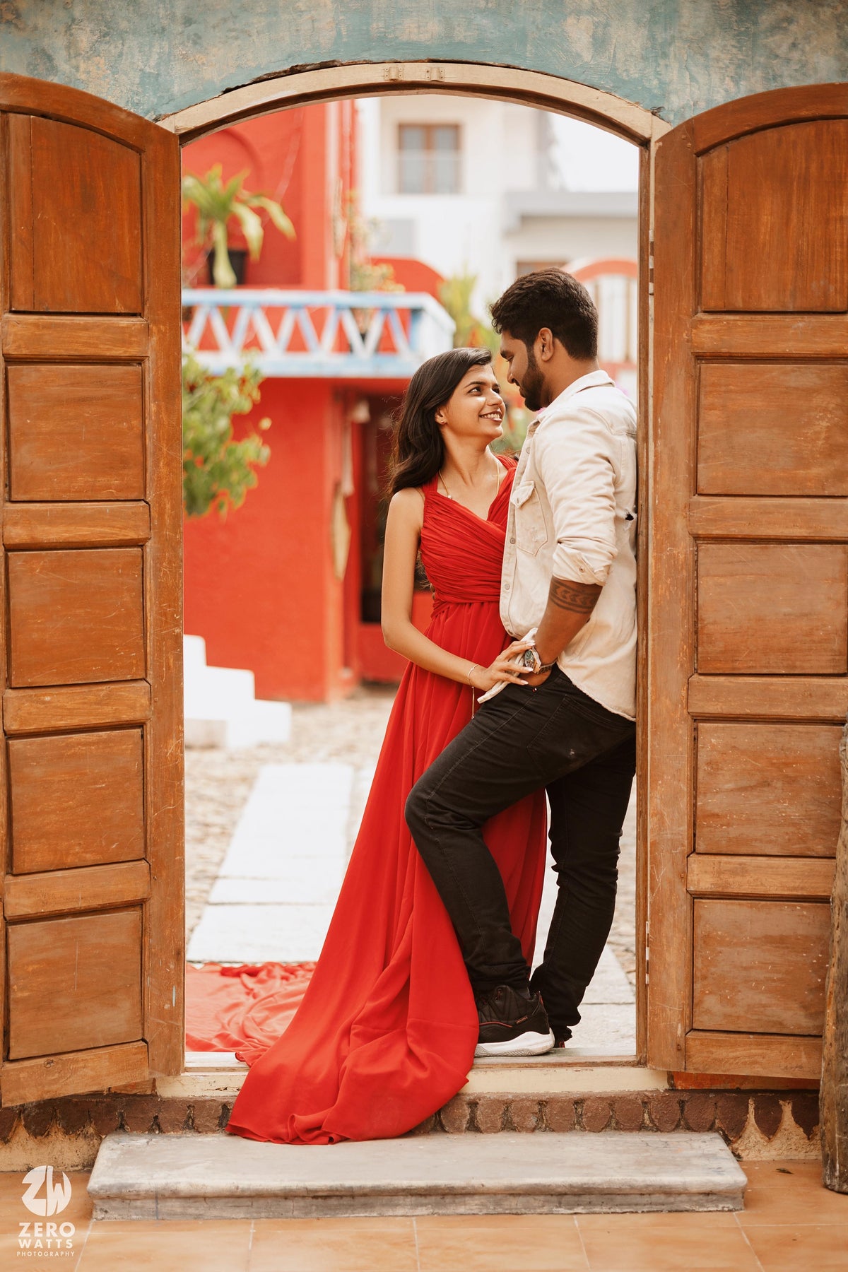 Red Cap Sleeve RentalGown