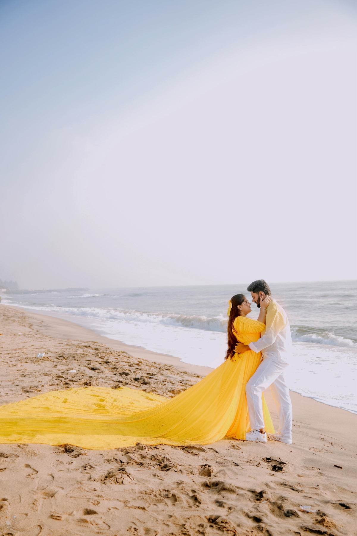 Yellow Long Tail Gown