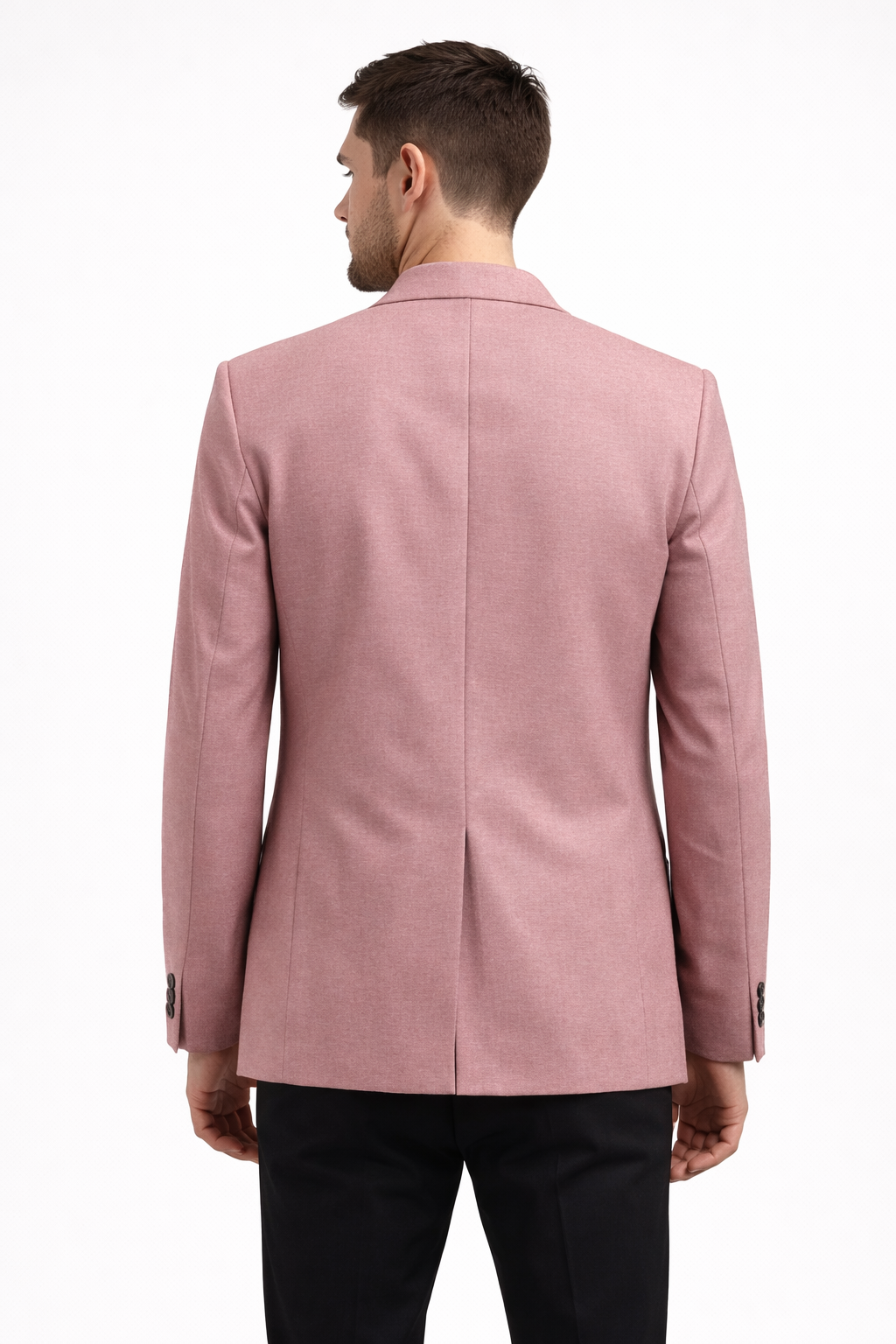 Dusty Pink Notch LapelBlazer