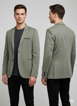 Light grey textured blazer