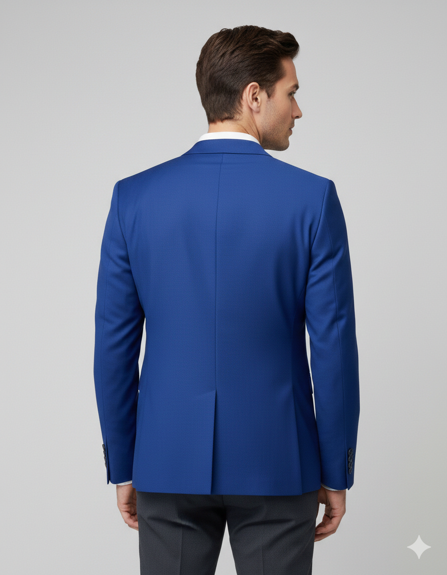 Royal Blue Slim Blazer