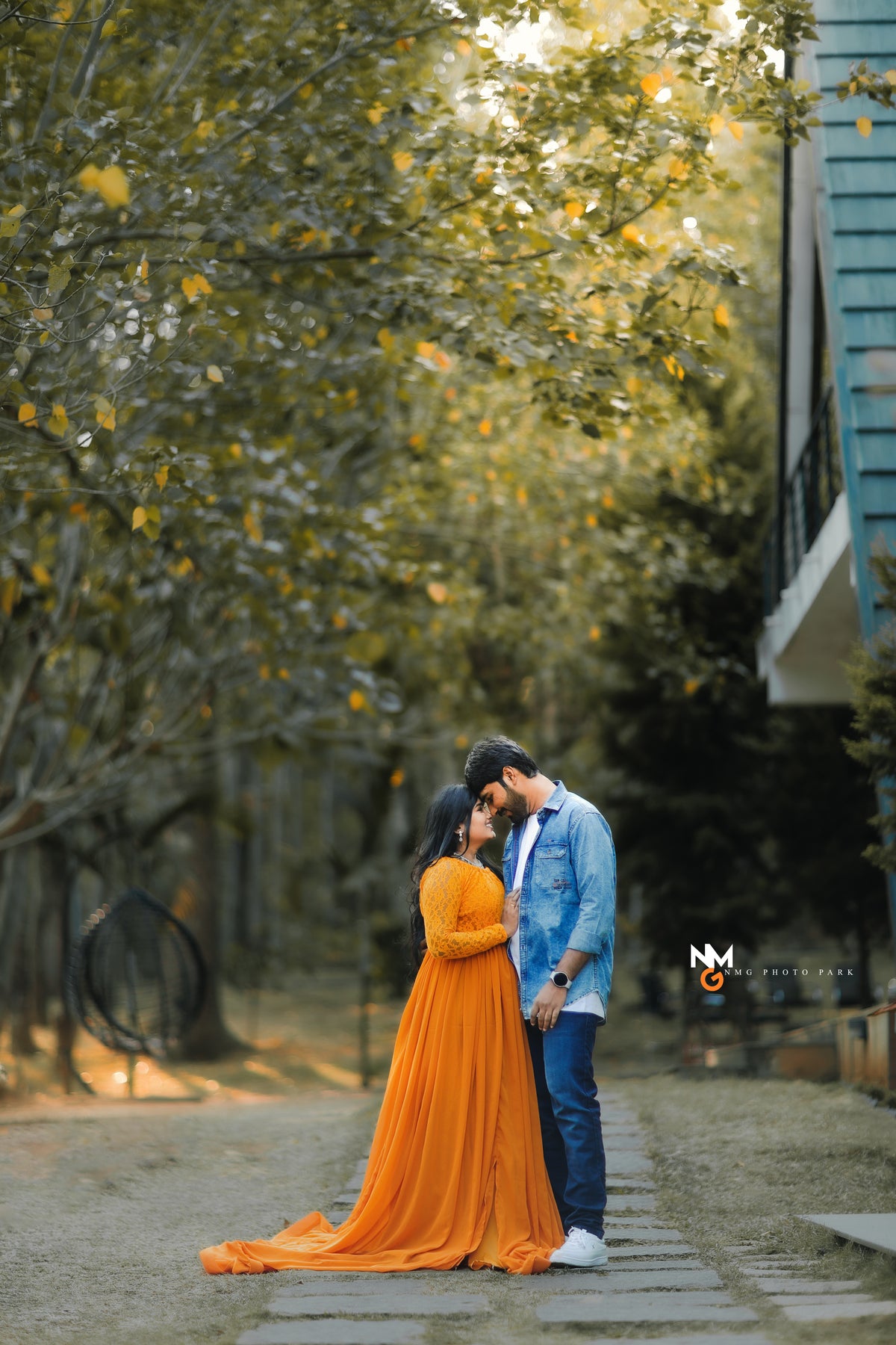 Mustard Yellow Full Hand Georgette Gown