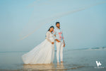 White Full Hand long Tail Rental Gown