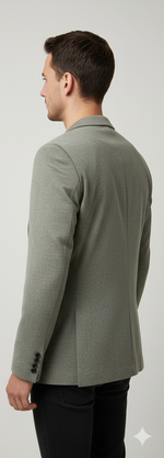 Light grey textured blazer