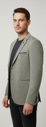 Light grey textured blazer