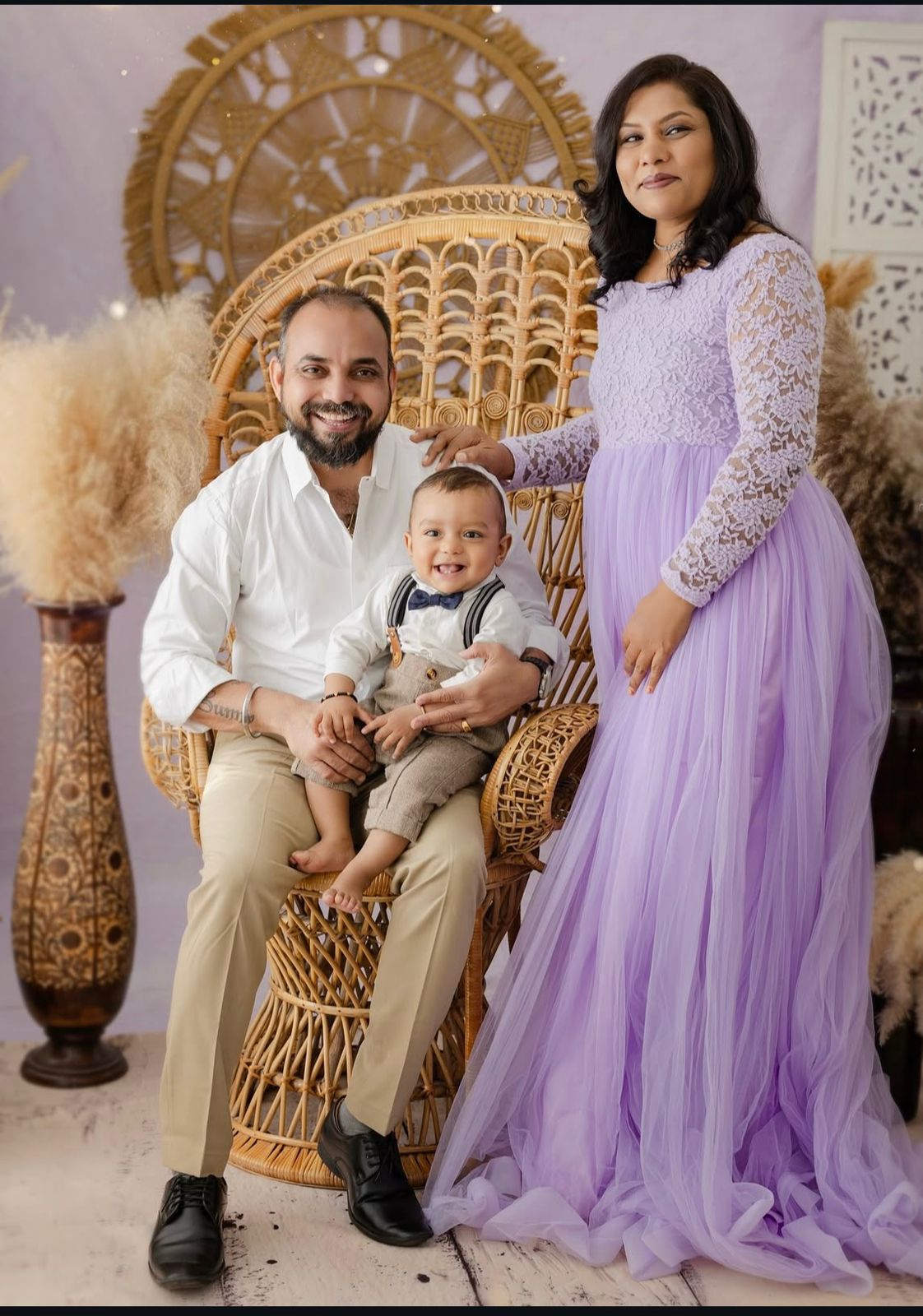 Lilac Full Hand Netted Rental Gown