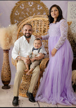 Lilac Full Hand Netted Rental Gown