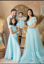 Blue Wrap Rental Gown
