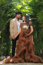 Brown Butterfly Gown