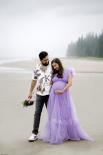 Lilac NettedRental Gown