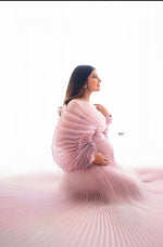 Peach onion flowy gown