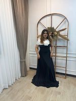 Black White Swan Gown