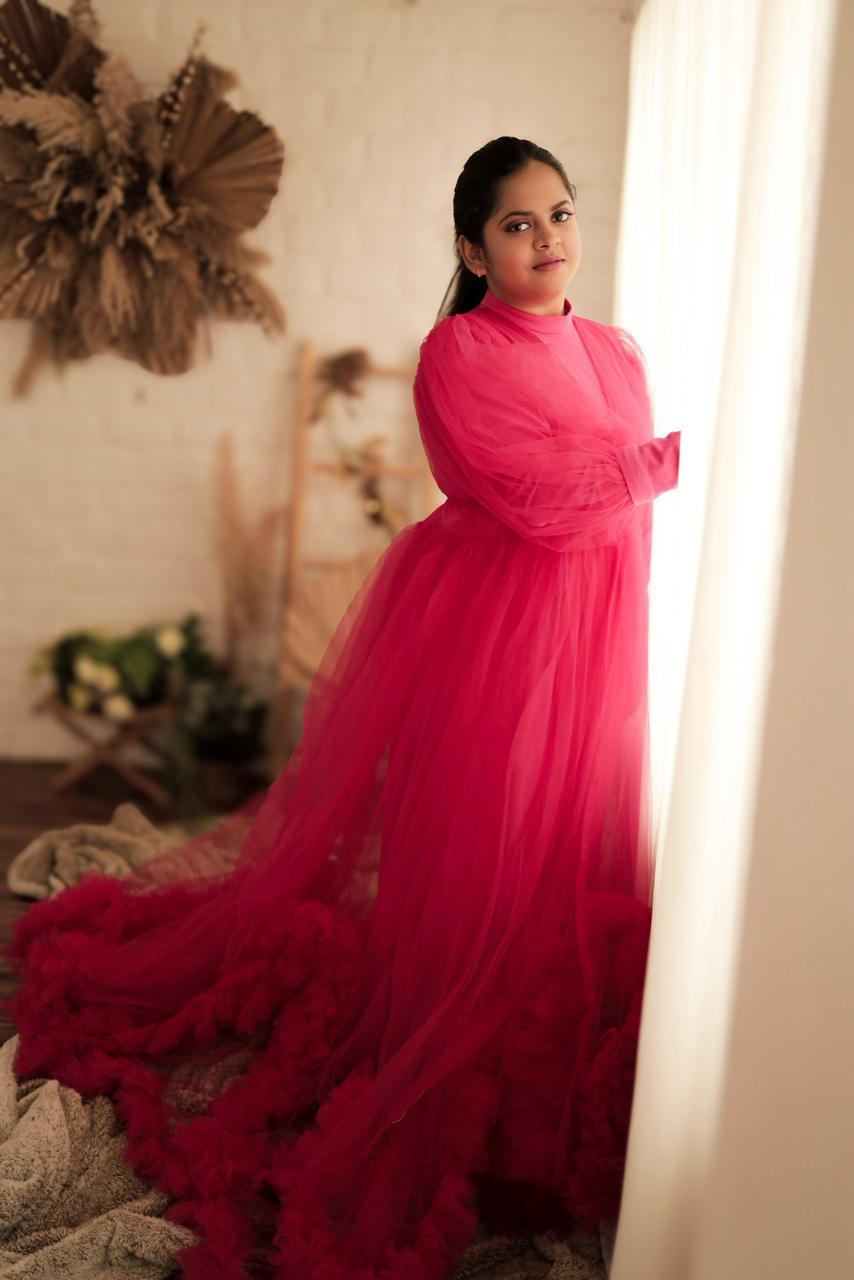 Pink Butterfly Rental Gown