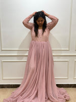 Mauve Netted Rental Gown
