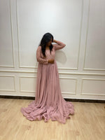 Mauve Netted Rental Gown