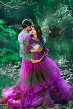 Violet RuffledRental Gown