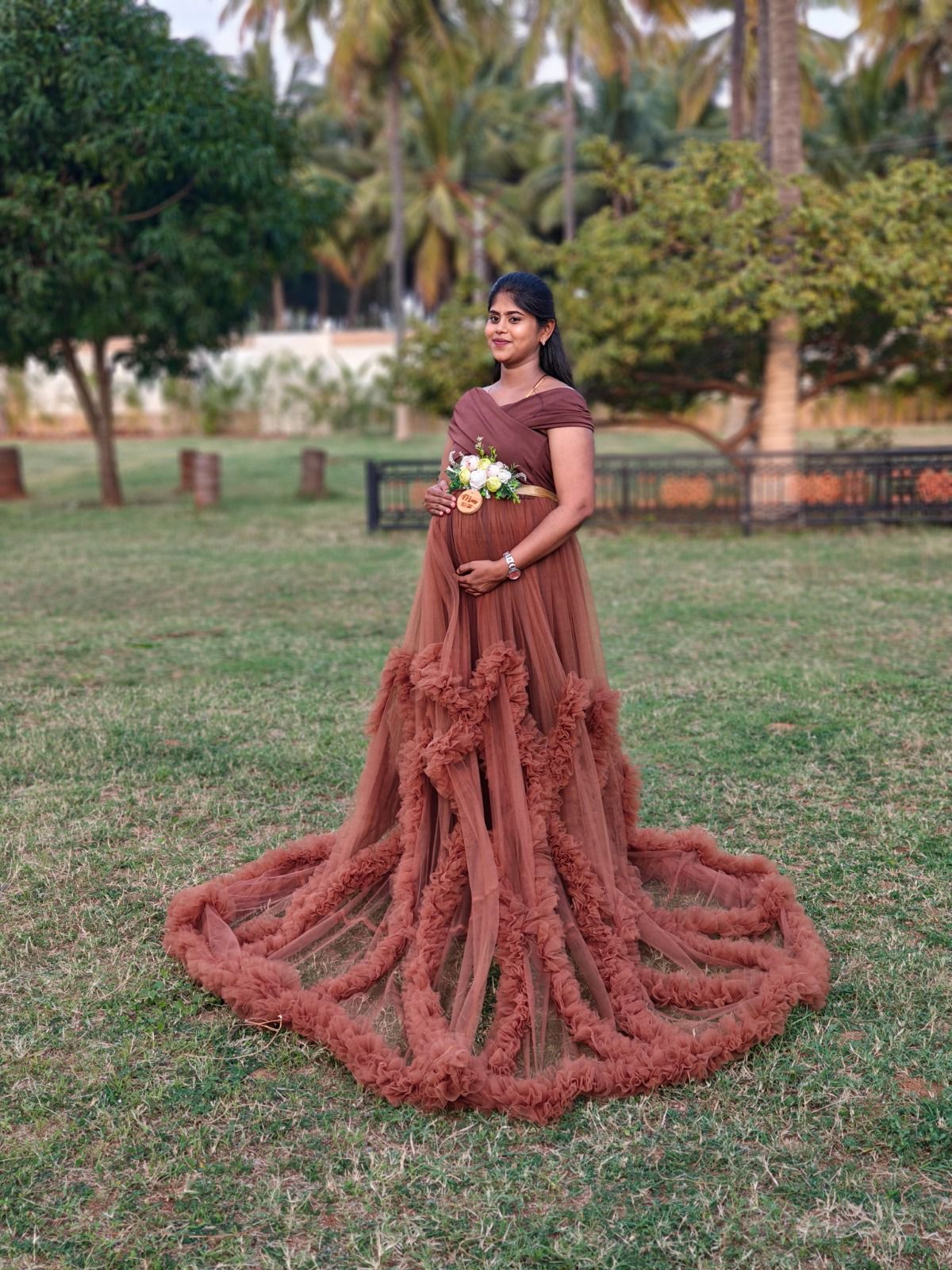Brown Butterfly RentalGown