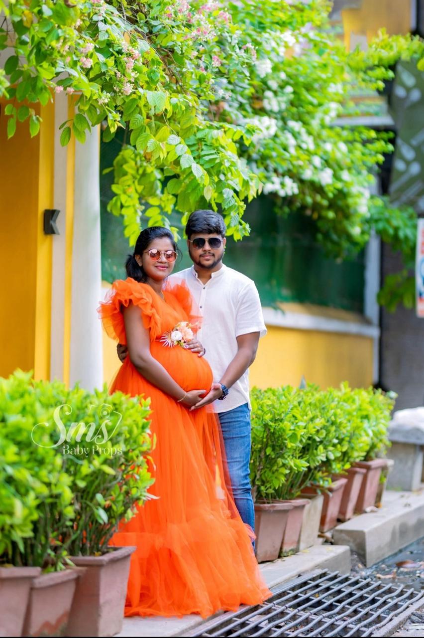 Orange Flare RentalGown