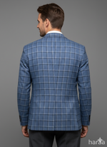 Blue checked Blazer