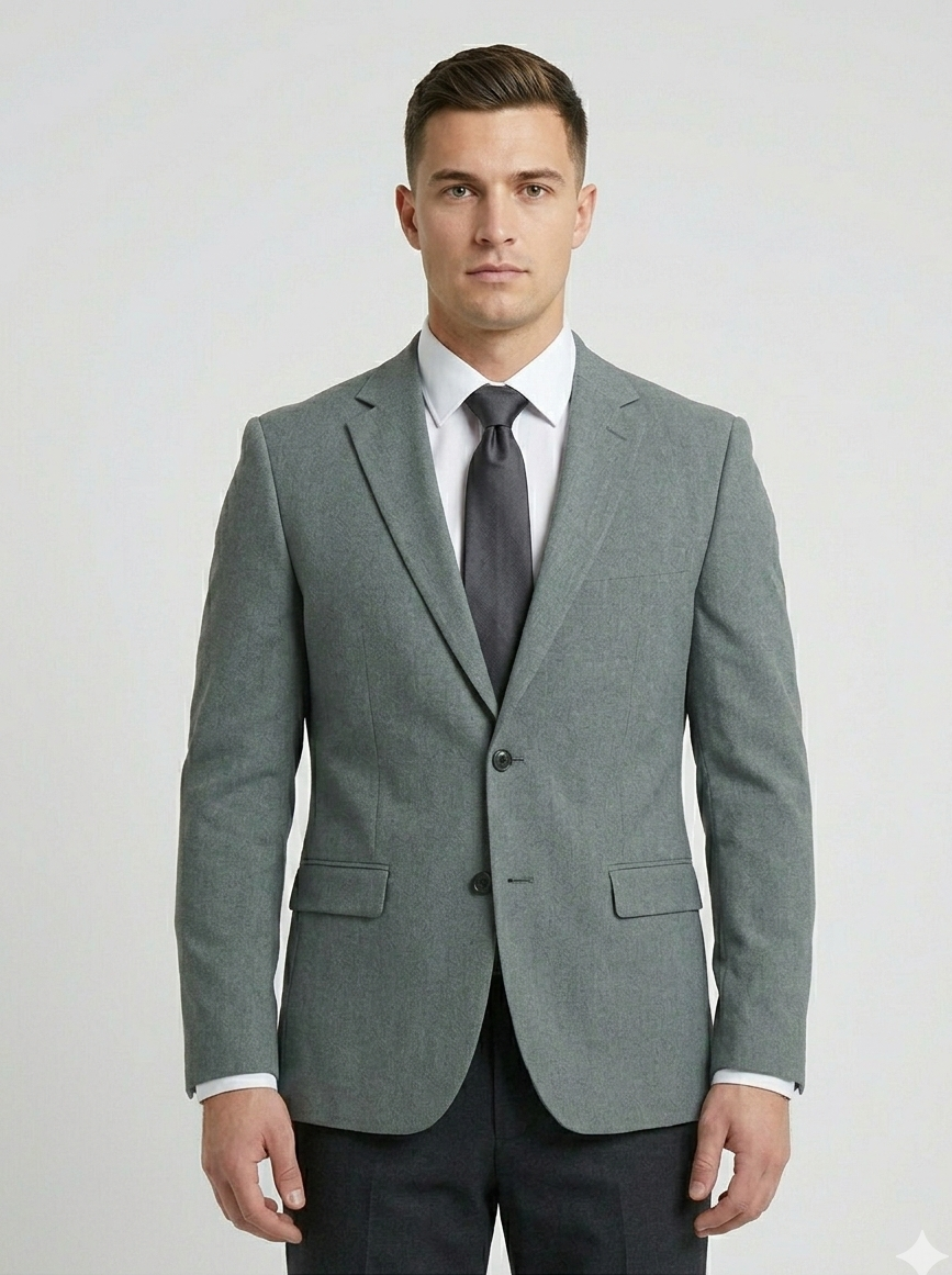 Grey Slim Fit Blazer