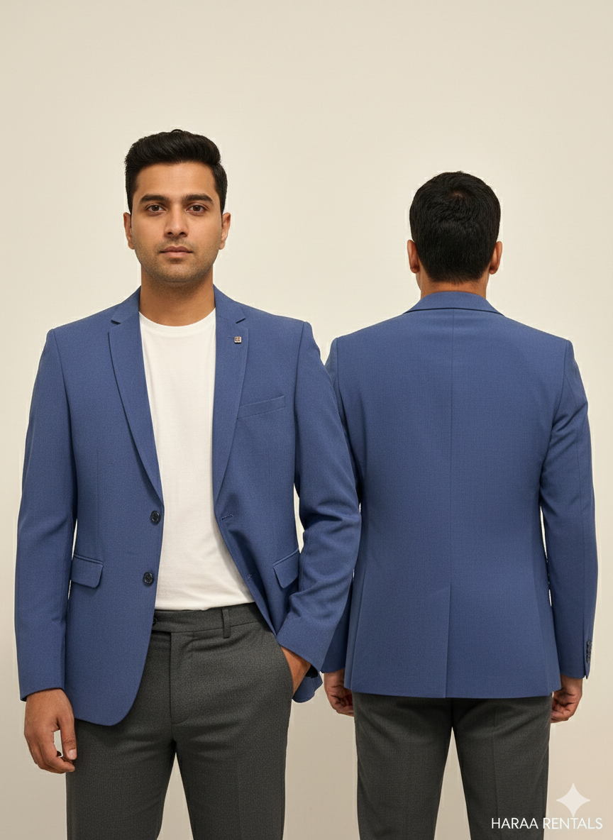 Cornflower Blue Slim Blazer