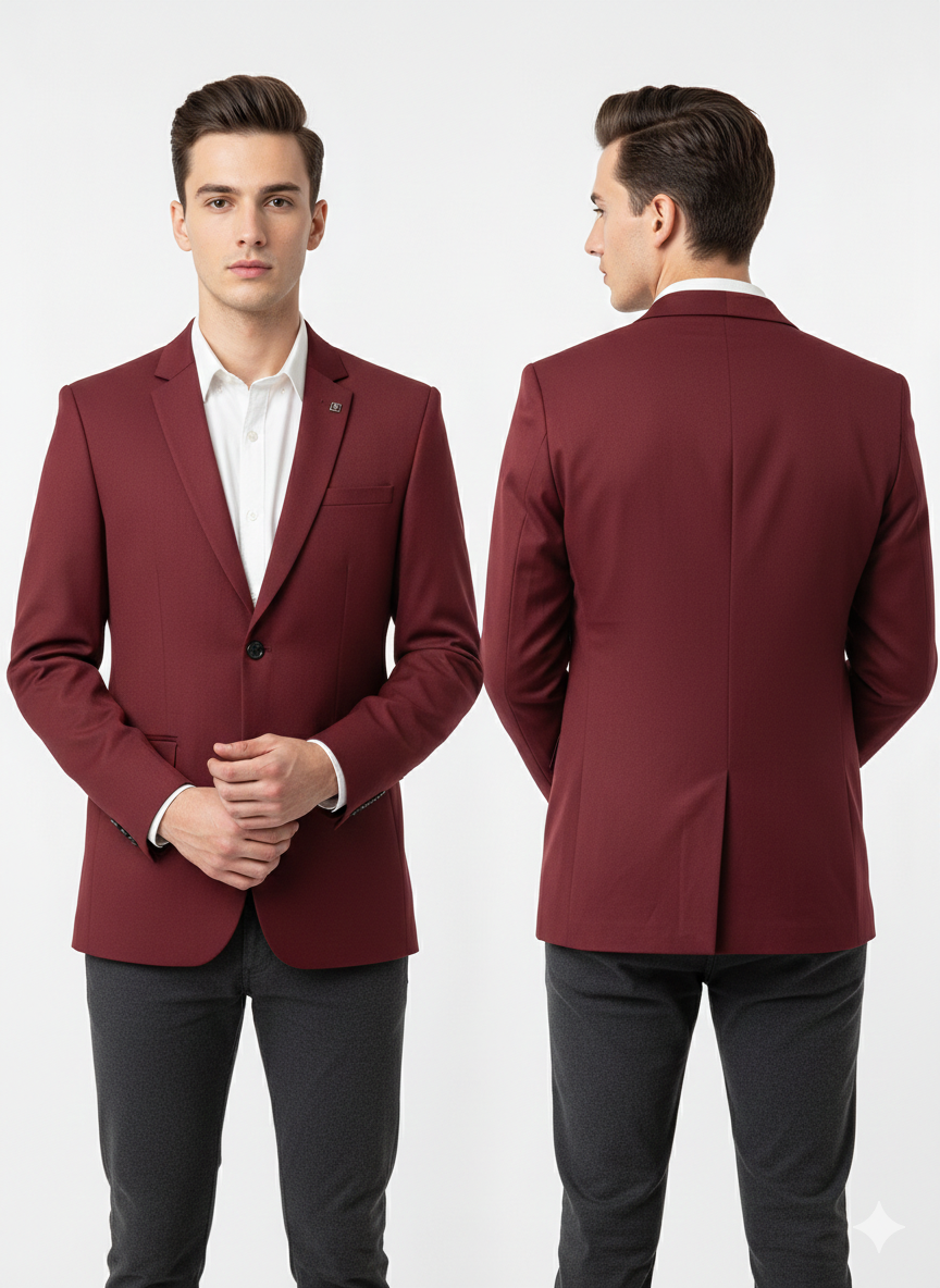 Premium Maroon Blazer