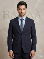 Classic Navy Blue Slim Fit Blazer