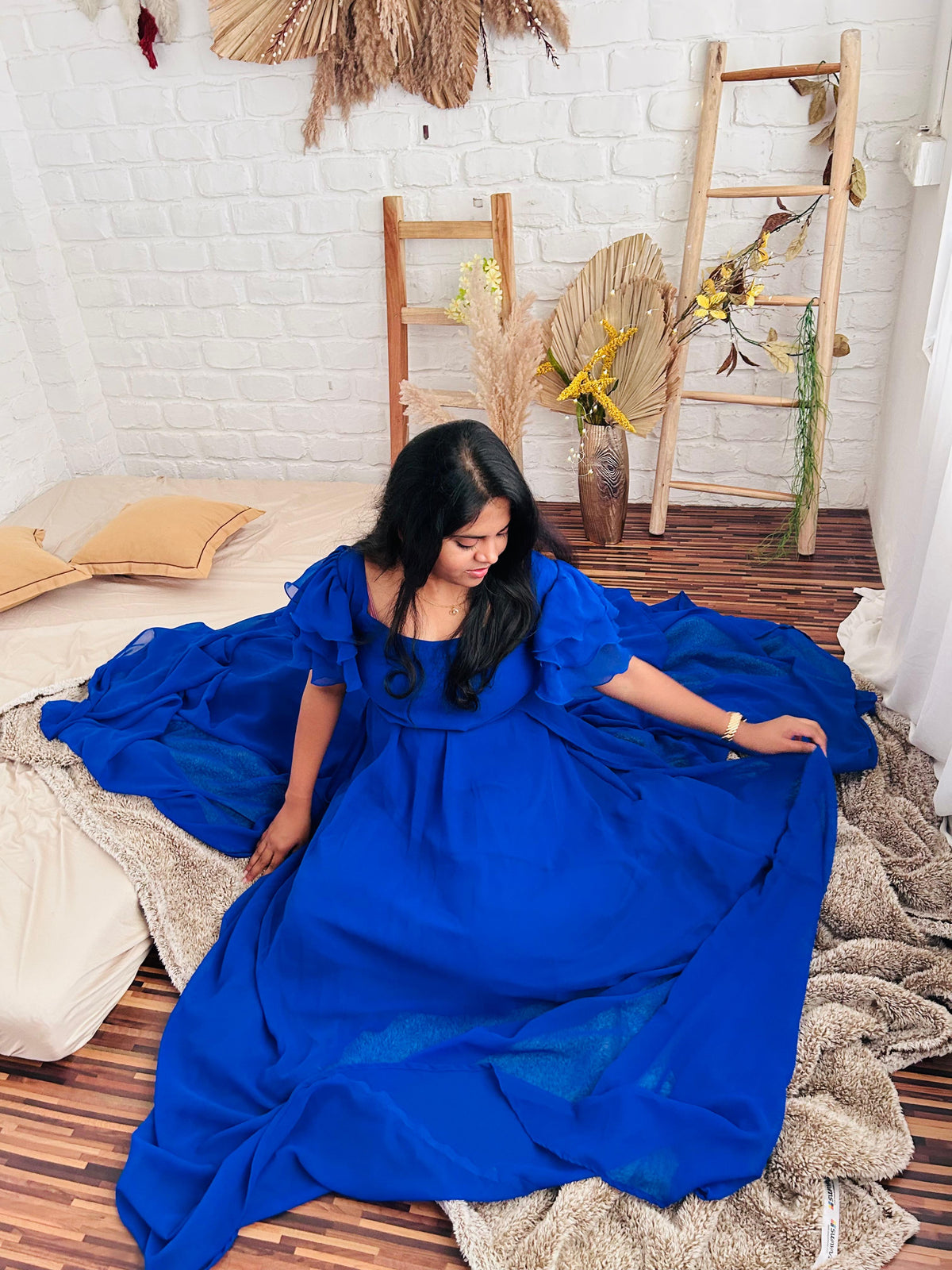 Royal Blue Long Tail RentalGown