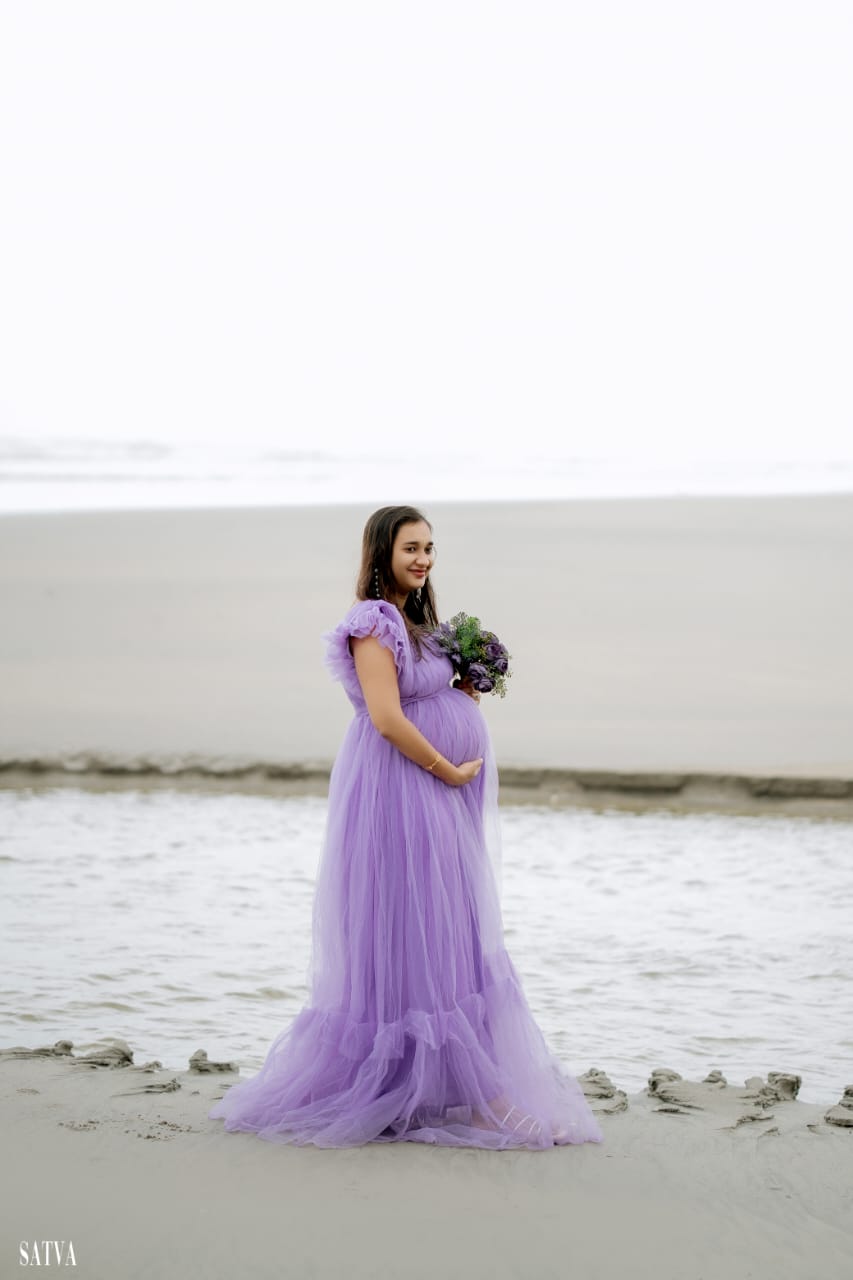 Lilac NettedRental Gown
