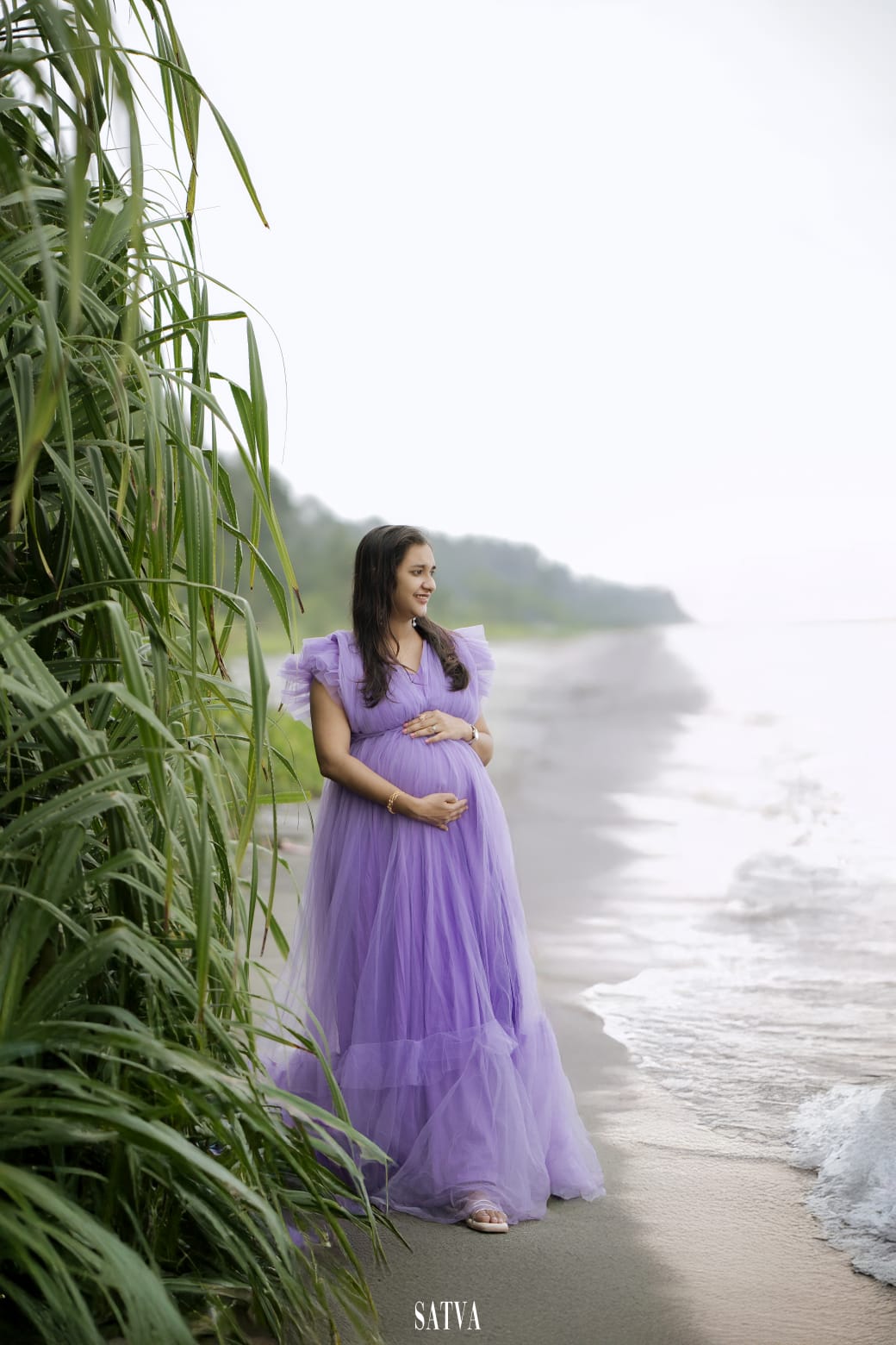 Lilac NettedRental Gown