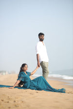Indigo long tailRentalgown