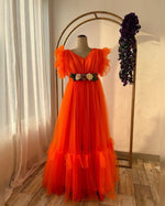 Orange Flare RentalGown
