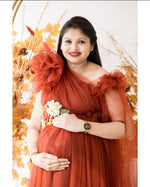 Honeybrown netted gown