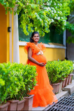 Orange Flare RentalGown