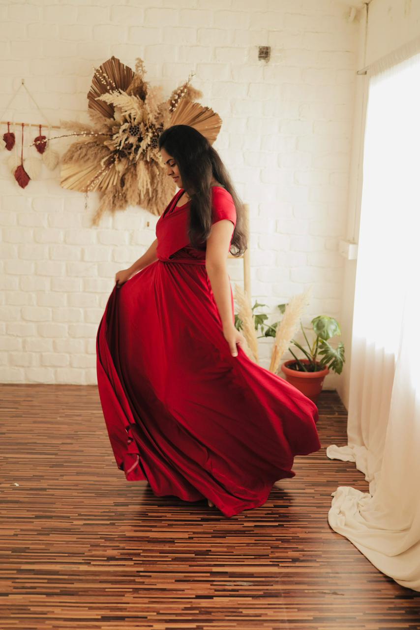Red Satin RentalGown