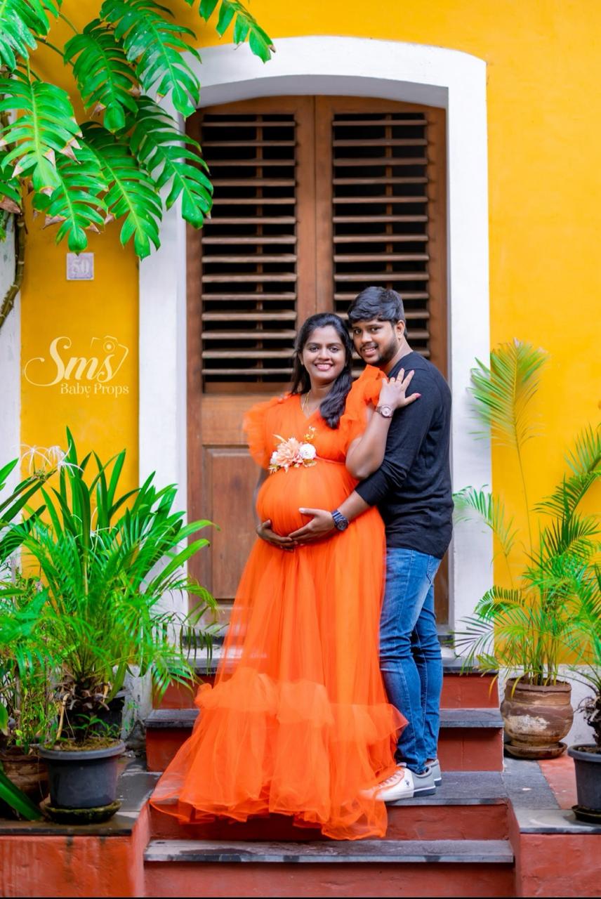 Orange Flare RentalGown
