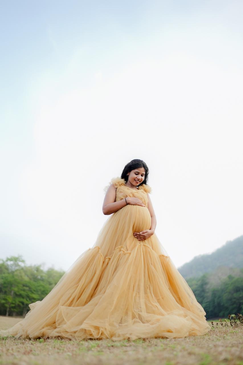 Gold flare Rentalgown