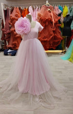 Light Pink Netted Rental Gown